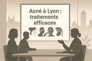 Acné à Lyon consultation laser et LED