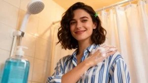 ce geste sous la douche transforme les cheveux fins en criniere volumineuse