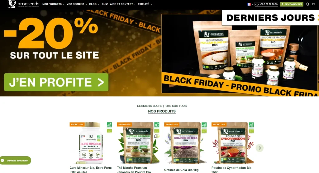 accueil page amoseeds