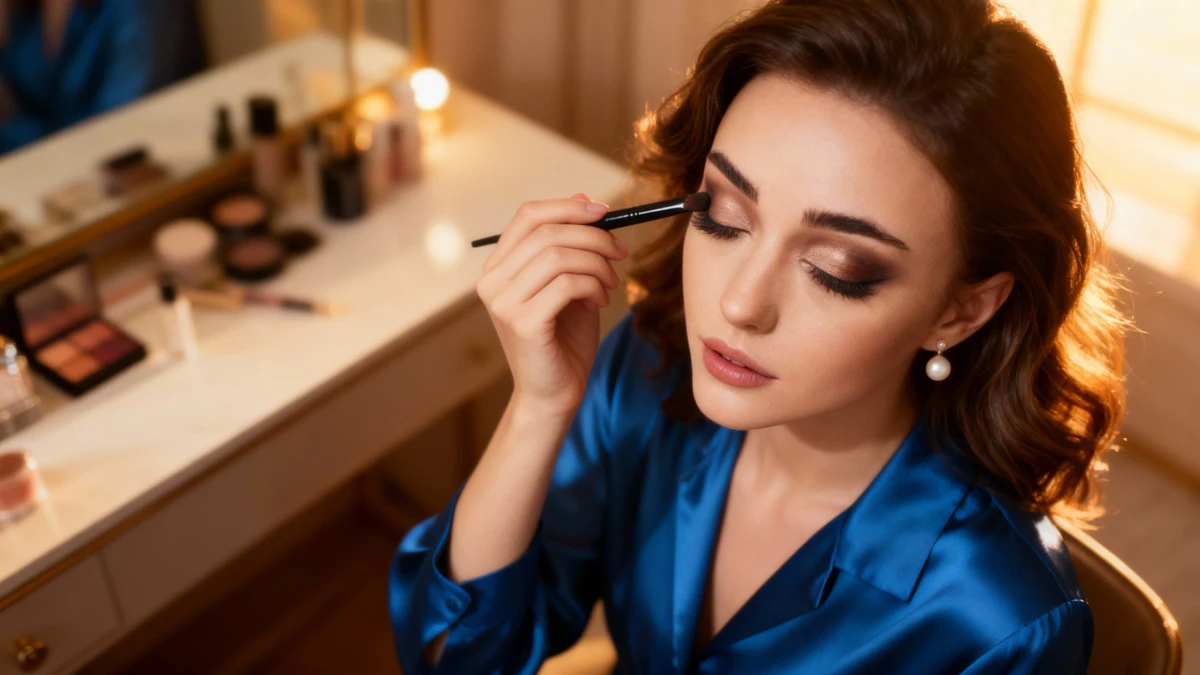 Ce geste que nous faisons toutes gâche totalement le fard à paupières foncé