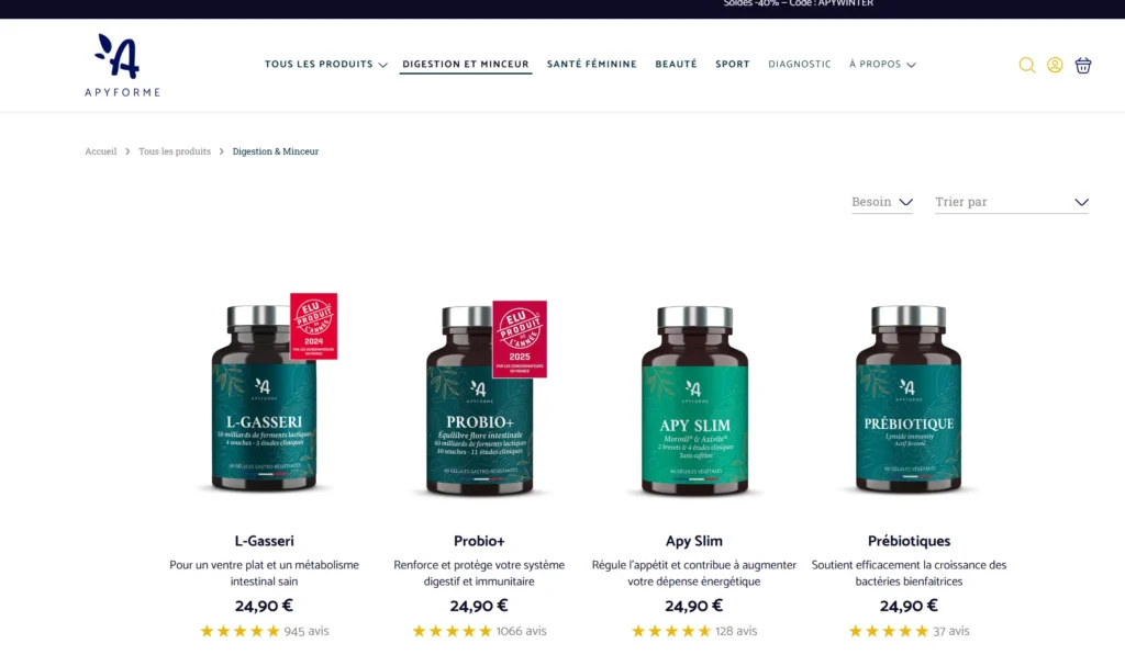 apyforme catégorie produit