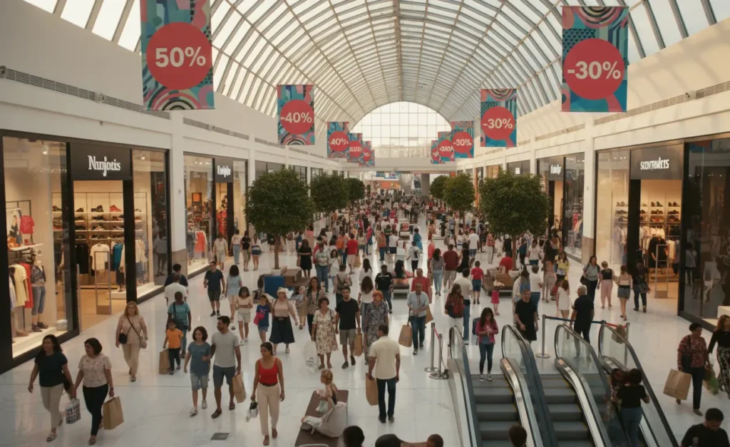 centre commercial solde