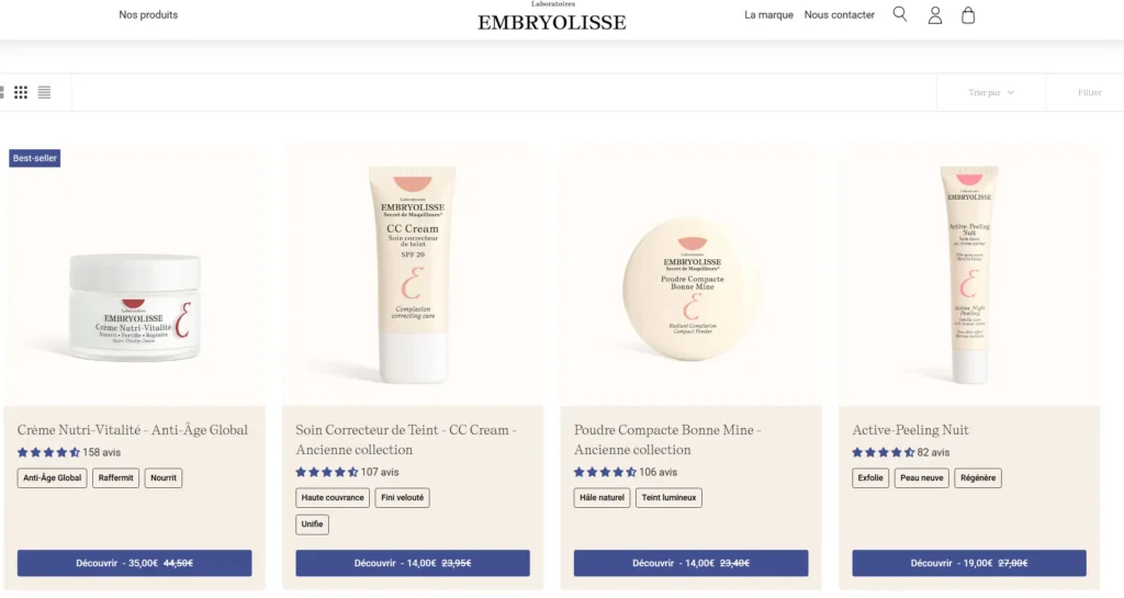 embryolisse page produit
