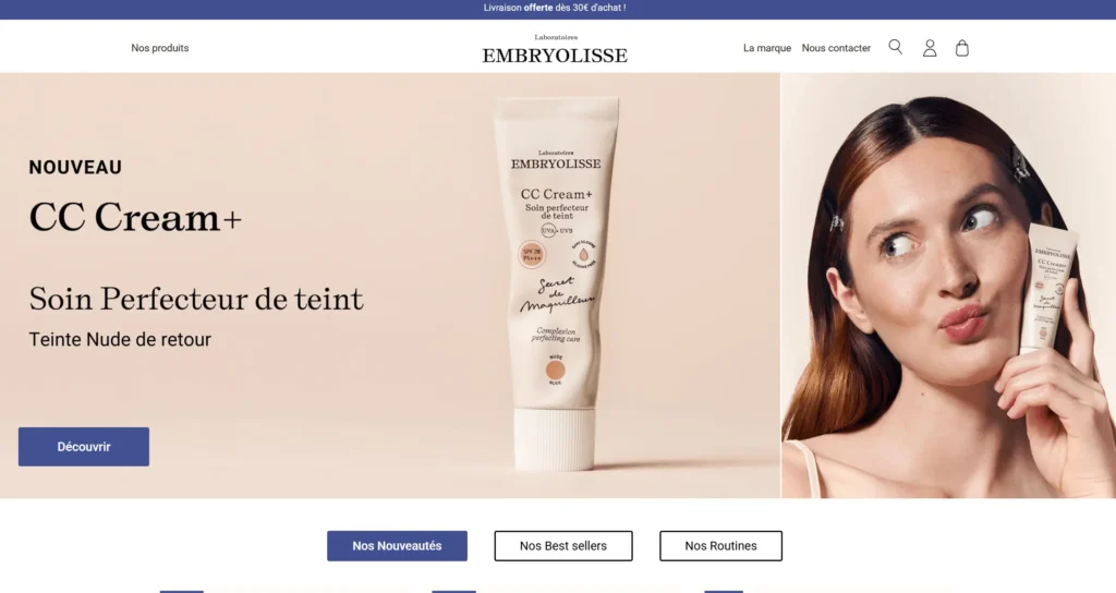embryolisse page site