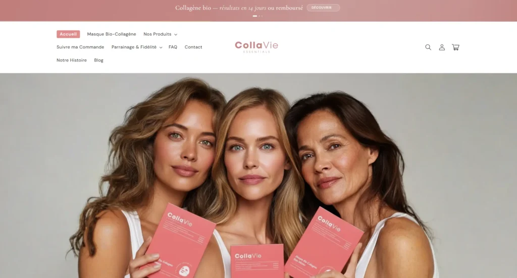 collavie page site