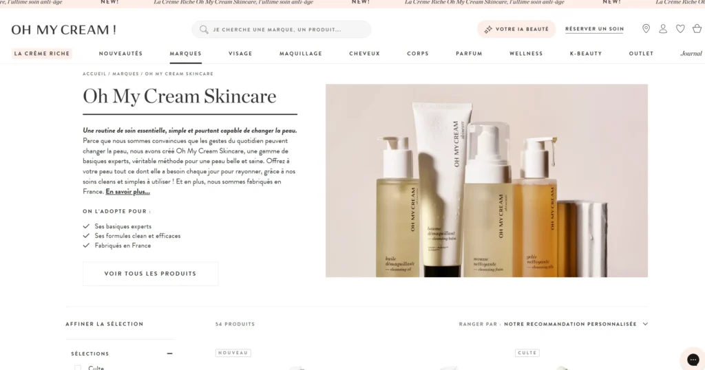 oh my cream skincare