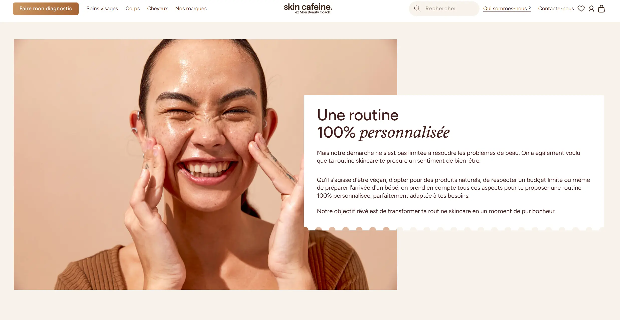 Skin Caféine avis avril 2026 : le diagnostic de peau personnalisé vaut-il le détour ?