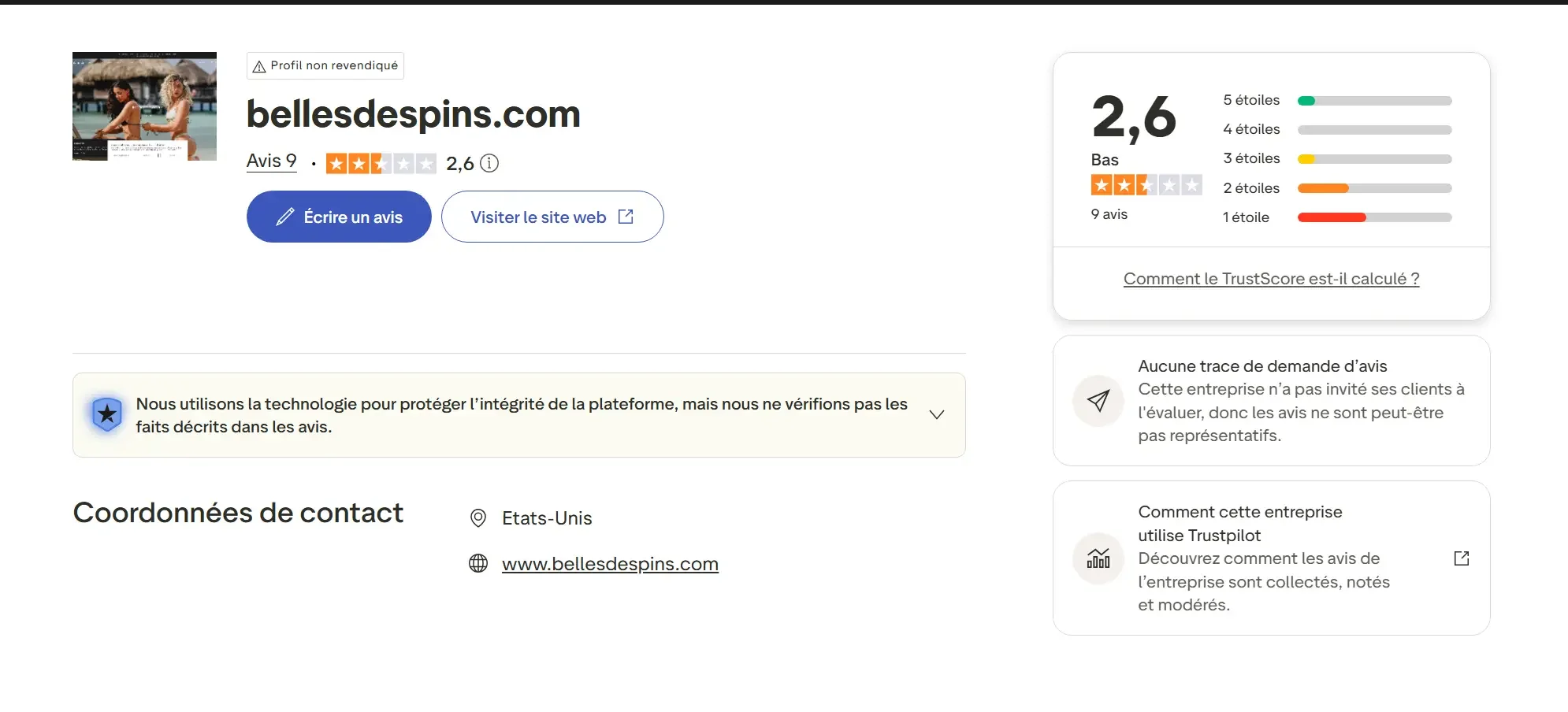 Belles des Pins avis fiable ou non selon les retours vérifiables