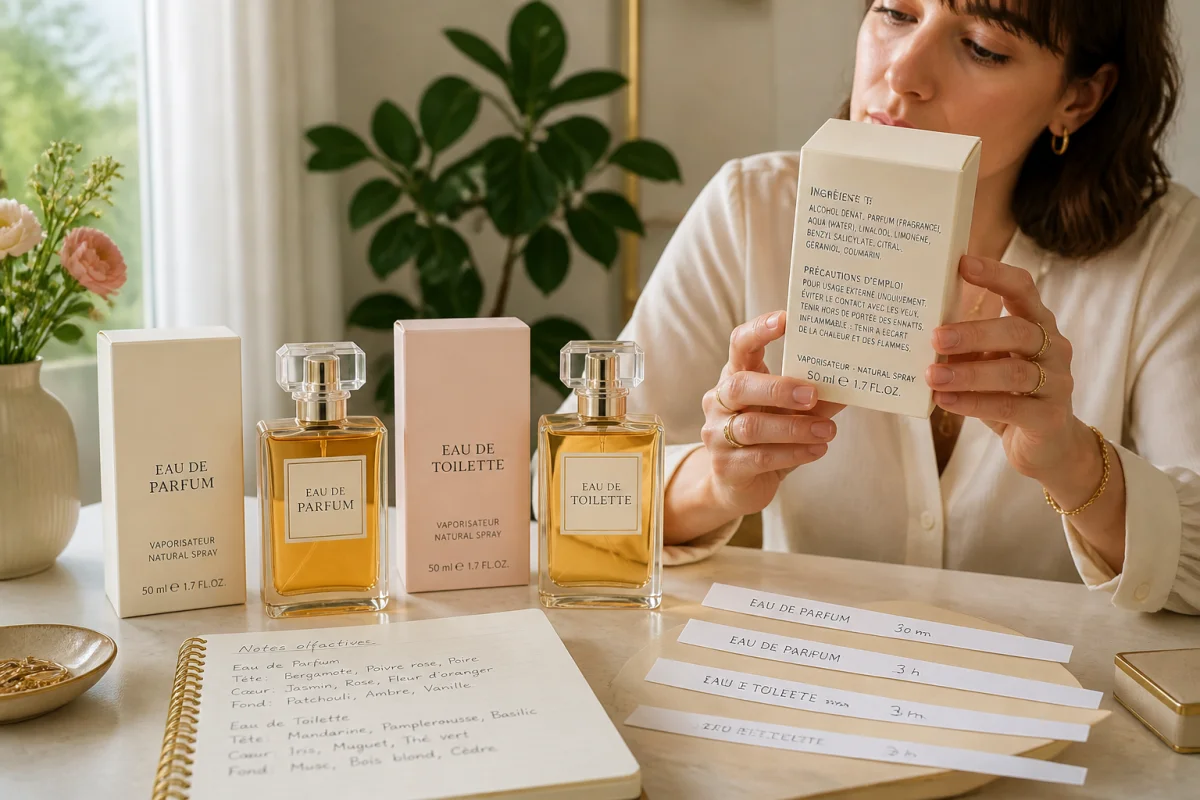 Comprendre la différence entre eau de parfum et eau de toilette